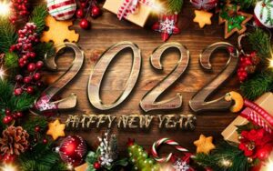 thumb 4k 2022 golden 3d digits christmas frames happy new year 2022 wooden backgrounds